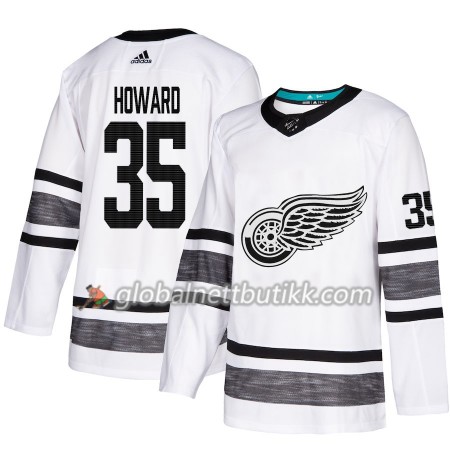 Detroit Red Wings Hockeydrakt Jimmy Howard 35 Hvit 2019 NHL All-Star Adidas Authentic - Herre